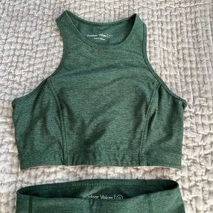 Outdoor Voices Evergreen XS leggings and S top